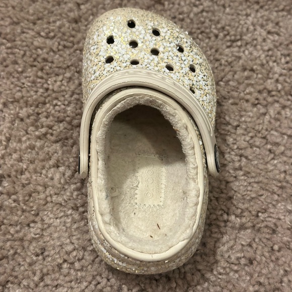 Gold Glitter Crocs | Toddler C5 | Used Condition - Picture 3 of 5